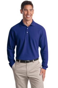 Port Authority - Long Sleeve EZCotton Pique Polo