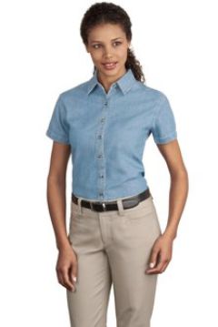 Port & Company - Ladies Short Sleeve Value Denim Shirt