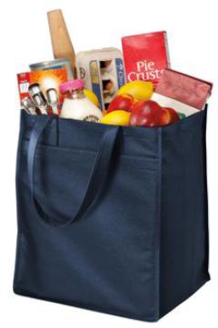 Port & Company® - Extra-Wide Polypropylene Grocery Tote