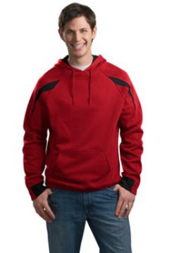 Sport-Tek - Color-Spliced Pullover Hooded Sweatshirt