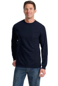 Port & Company® - Long Sleeve Essential T-Shirt with Pocket